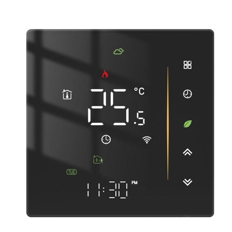 Tlily - WiFi Eau/Chauffage au Sol éLectrique Thermostat ChaudièRe à Gaz pour -Alexa Google Voice (ChaudièRe à Gaz à Eau Noire)