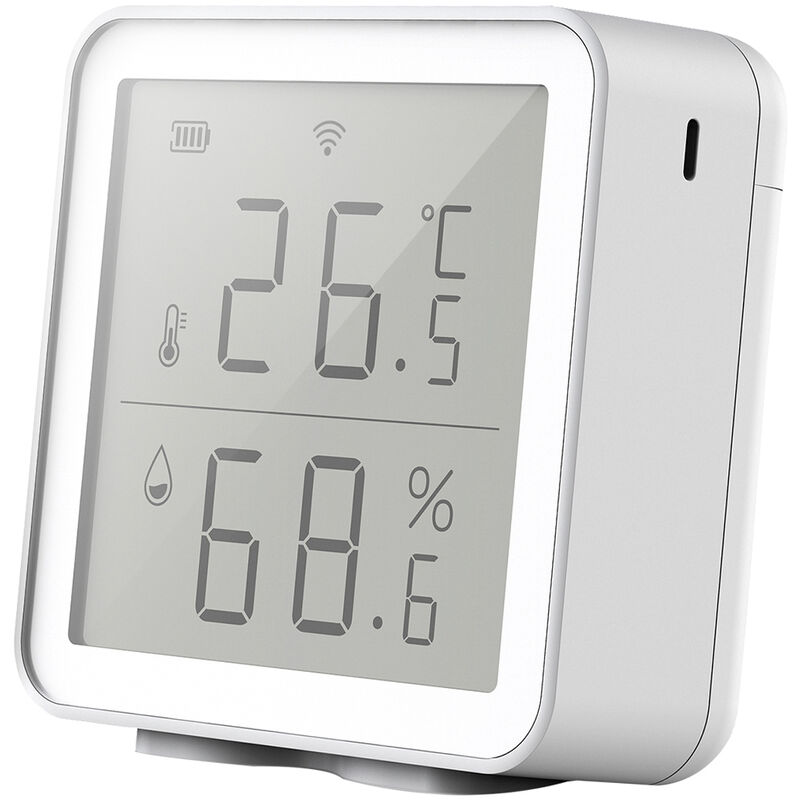 Image of Il rilevatore di temperatura del misuratore di temperatura e umidità intelligente wifi viene fornito senza batteria