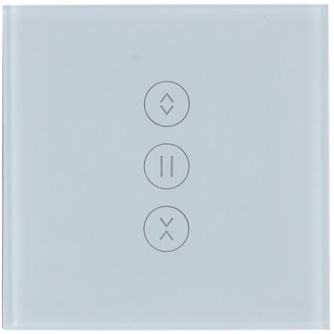 WiFi Interrupteur Volet Roulant Interrupteur Mural de Rideau Compatible avec Alexa et Google Home【Besoin d'une Ligne Neutre】