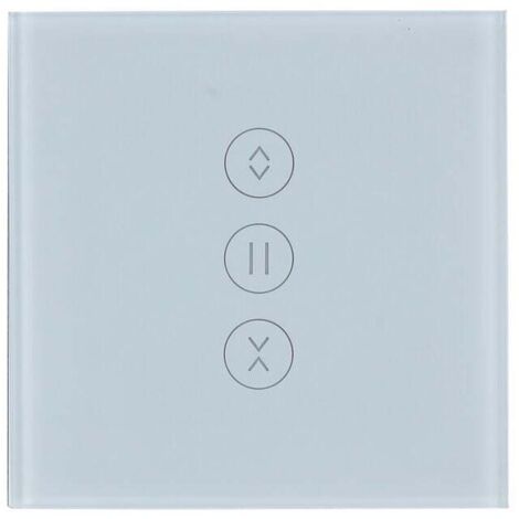 WiFi Interrupteur Volet Roulant Interrupteur Mural de Rideau Compatible avec Alexa et Google Home【Besoin d'une Ligne Neutre】