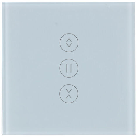 WiFi Interrupteur Volet Roulant Interrupteur Mural de Rideau Compatible avec Alexa et Google Home【Besoin d'une Ligne Neutre】
