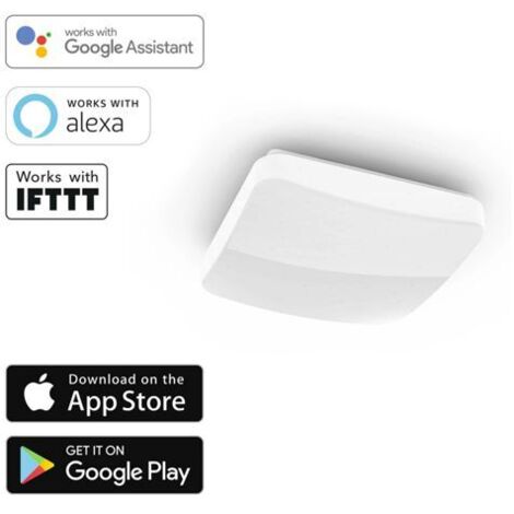 WiFi LED Deckenleuchte 18W/100W dimmbar Quadard 27cm