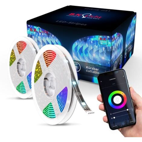 Govee Striscia LED 5 Metri, Smart WiFi Striscia LED RGB, Compatibile con  Alexa e Google Assistant, Controllo dell'APP, Modalità Musica, Multicolore