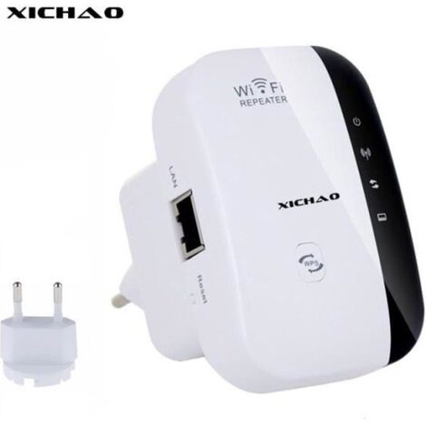 WiFi Répéteur 300Mbps Wireless Mini Repeater sans Fil Adaptateur Amplificateur de Signal Wireless Répétiteur 2.4GHz Antenne