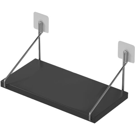 WIFI Router Wall Mount Storage Box Easy Installation Large Capacity Storage Shelf for Home Black