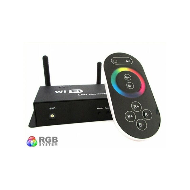 Image of WiFi Single Point Controller Centralina rgb Led Telecomando Touch Wireless Interfacciabile Con Iphone Smartphone Android WF100