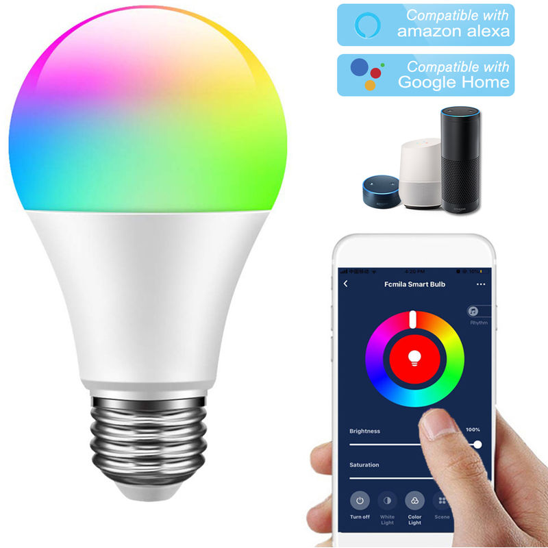 WiFi Smart Birne RGB W LED Birnen E27 E26 dimmbares Licht ...