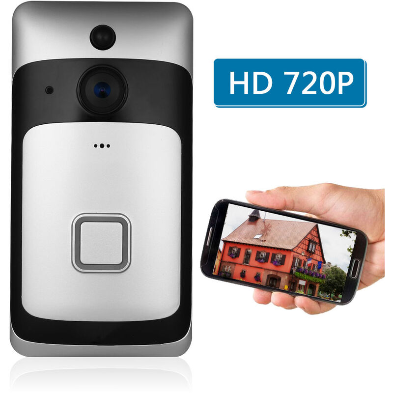 

WiFi Smart Wireless Security DoorBell Smart HD 720P Grabacion de intercomunicador visual Video Puerta Telefono Control remoto del hogar Vision