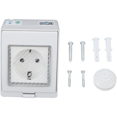 WiFi socket, obvious dustproof film of smart power outlet for balcony (SN55 SR (16A socket)).