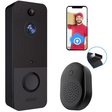 WIFI sonnette maison intelligente téléphone sans fil porte cloche caméra sécurité interphone vidéo 720P HD IR Vision nocturne