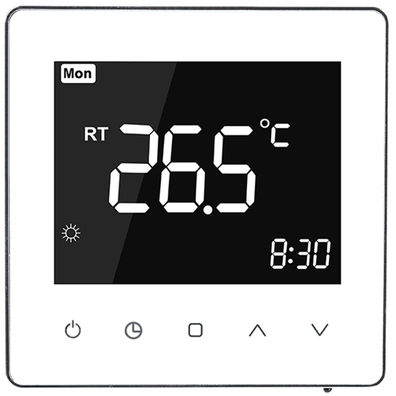 

WiFi termostato inteligente, LCD de pantalla tactil Controlador de temperatura, Manual digital 7 Dias programable Inicio termostato, calefaccion