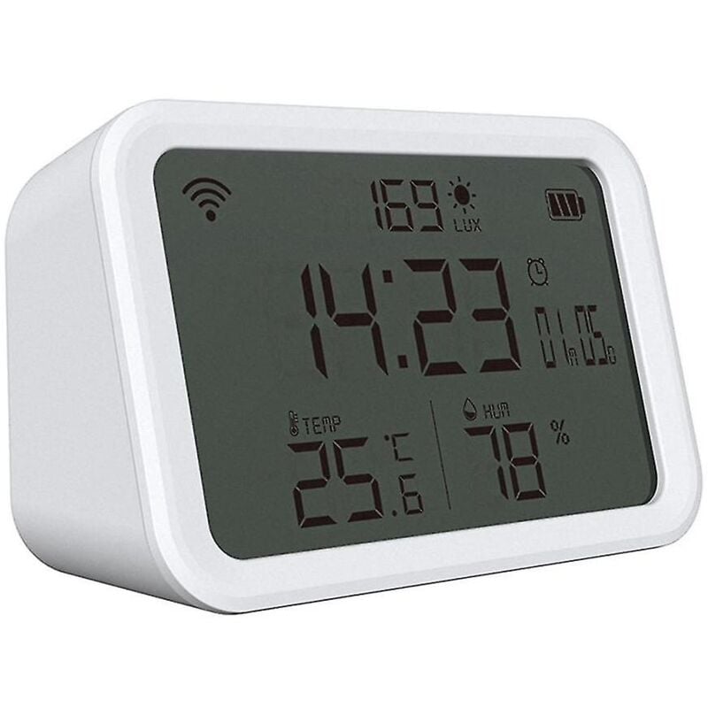 Thermomètre et hygromètre Wifi : thermomètre numérique à lumière et capteur d'humidité pour bébé à la maison