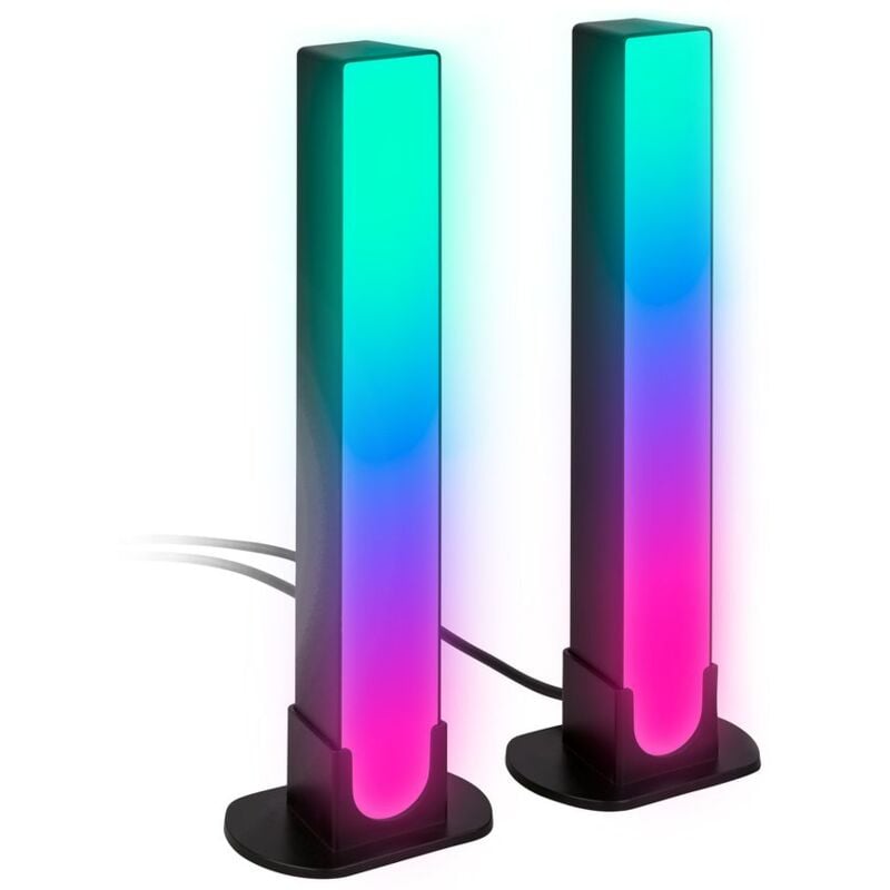 Briloner - WiFi+Bluetooth rgb ic cct Lampe de table led, lot de 2