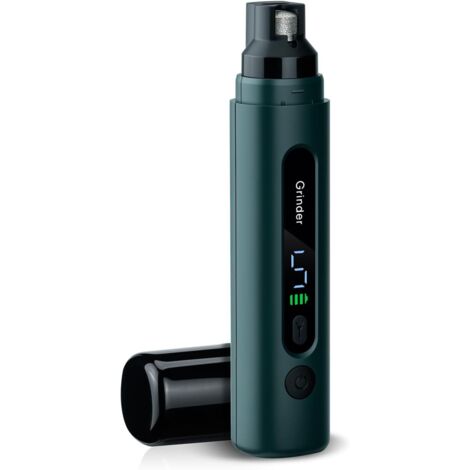 Wigearss Lime à Ongles Chien Électrique, 5 Vitesses Réglables avec Lumière LED, Ponçage Silencieux, Meuleuse Électrique Rechargeable pour Animaux, Petits, Moyens et Grands Chiens