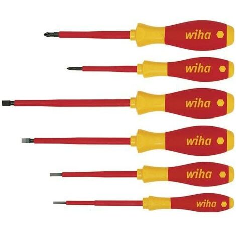 WIHA 00833 - Juego de destornilladores SoftFinish electric 320NK6 SoftFinish electric Cod. 320NK6