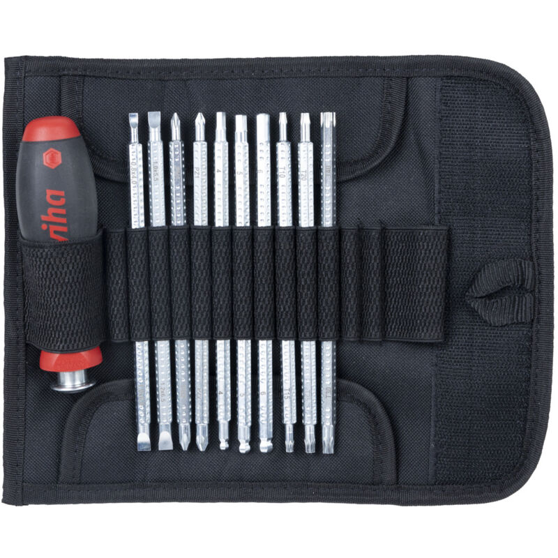 

Bolso de destornilladores hojas intercambiables 12 pzas SYSTEM 6 - Wiha