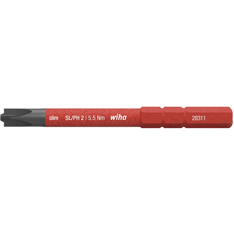 

34588 - PUNTA SLIMPUNTA ELECTRIC 2831 SLIMPUNTA ELECTRIC SL/PH2 X 75 MM REF. 2831132 - Wiha