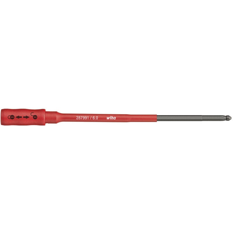 

Portadestornillador dimanométrico vde para conector slimbits 6mm, rojo