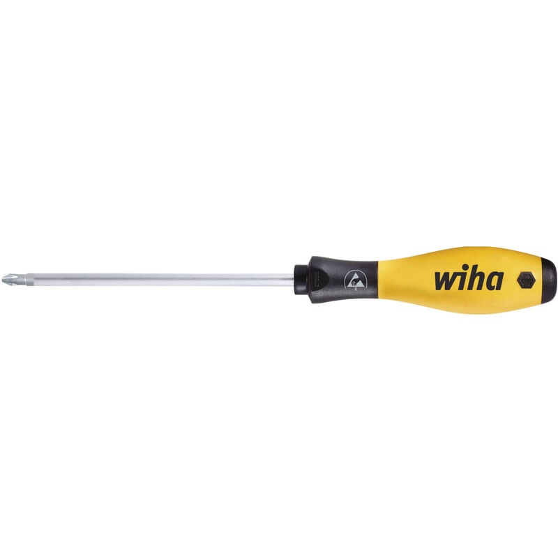 

Wiha Wih-08186 08186-Destornillador Esd 311Esd Softfinish Ph2 X 100 Mm Cod. 311Esd2100, Color