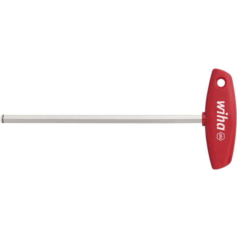 Wiha - Clé mâle avec manche en t Six pans MagicRing® nickelée brillante 3.0 mm (22168)