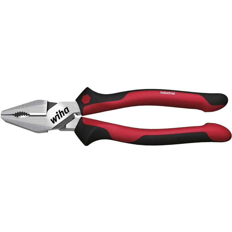 Wiha - Combination pliers Industrial with DynamicJoint® and OptiGrip with extra long cutting edge 225 mm, 9' (34567)