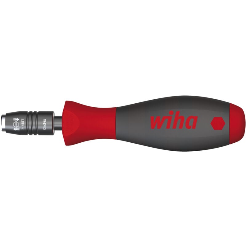 Wiha - Tournevis avec porte-embout SoftFinish® CentroFix, verrouillable mécaniquement 1/4' 38 mm (40331)