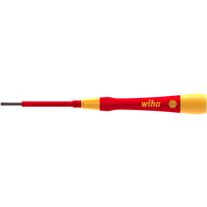 

42376 SERIES 2270P DESTORNILLADOR ELÉCTRICO FINO CON ACABADO PICO, RANURADO, 2,5 MM X 65 MM TAMAÑO - Wiha