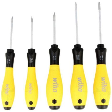 WIHA - 5 tournevis Torx TX06 TX08 TX09 TX10 TX15 - ESD