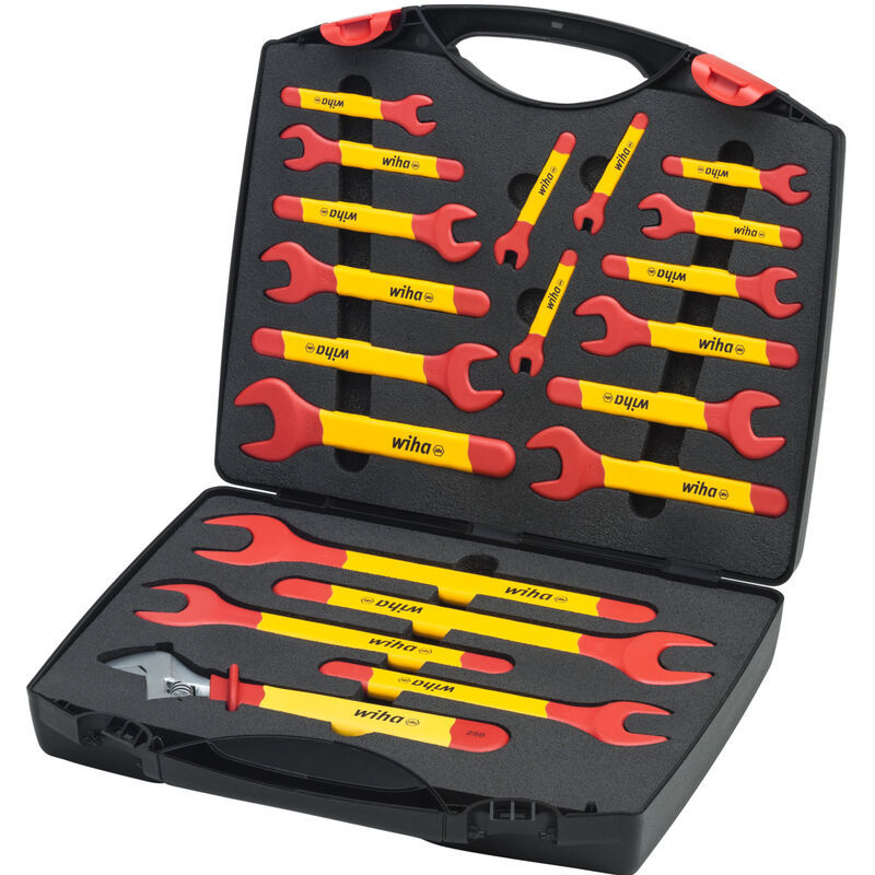 Wiha - Chiave fissa ad una bocca set isolato 6-32 mm 21 pz. con valigetta (43022)
