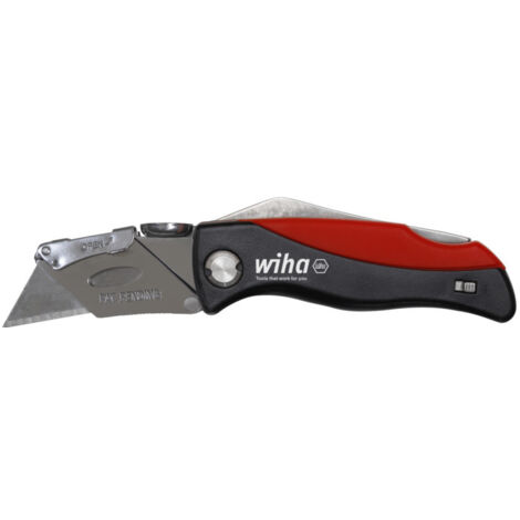 Wiha Cuchillo plegable con 6 cuchillas trapezoidales (45425)