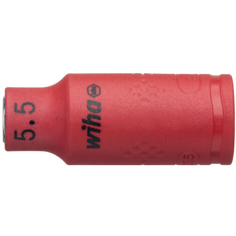 Wiha Douille pour clé à douille isolée Six pans mâle 1/4" 5.5 mm (43090)