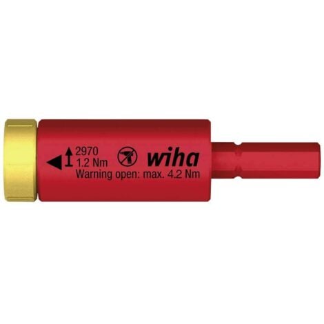 Adaptateur dynamométrique Wiha easyTorque electric pour embouts slimBits et étui slimVario 1.2 Nm