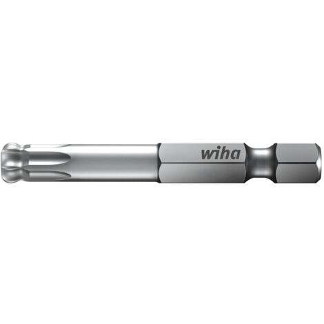 Wiha Embout Professional 70 mm TORX® tête sphérique 1/4" E6,3 T15 (32418)