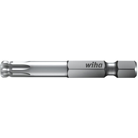 Wiha Embout Professional 70 mm TORX® tête sphérique 1/4" E6,3 T30 (32423)