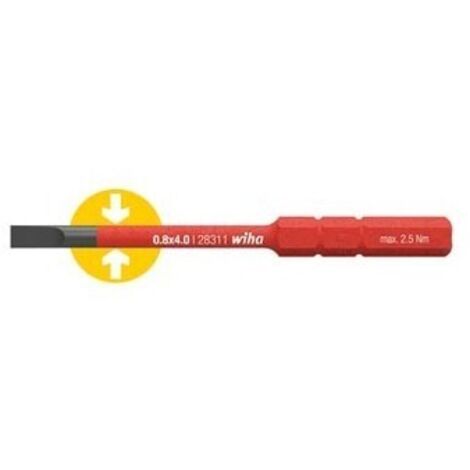 Wiha - embout slimbit electric - fente - 4 0 x 75  - 2831-10