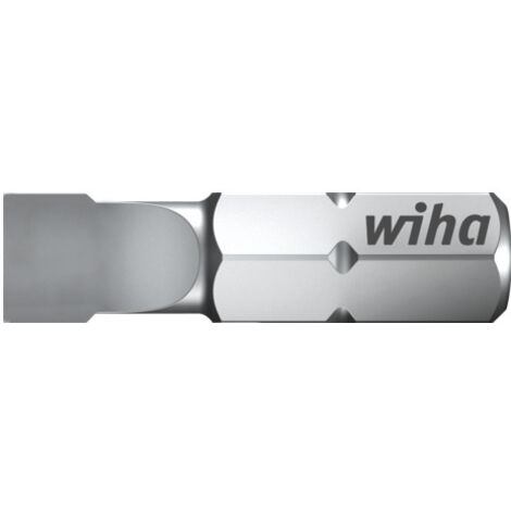 Wiha Embout Standard 25 mm Fente 1/4" C6,3 6.5 mm (01626)
