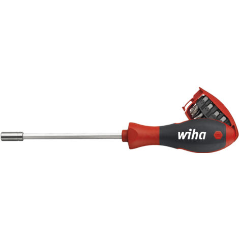 Wiha Giravite con portainserti a magazzino, magnetico A taglio, Phillips con 8 inserti, 1/4" (32903)
