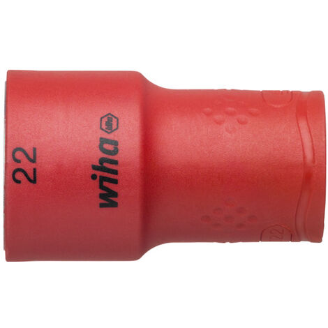 Wiha Inserto de llave de vaso aislado de hexágono exterior de 1/2" 22.0 mm (43084)