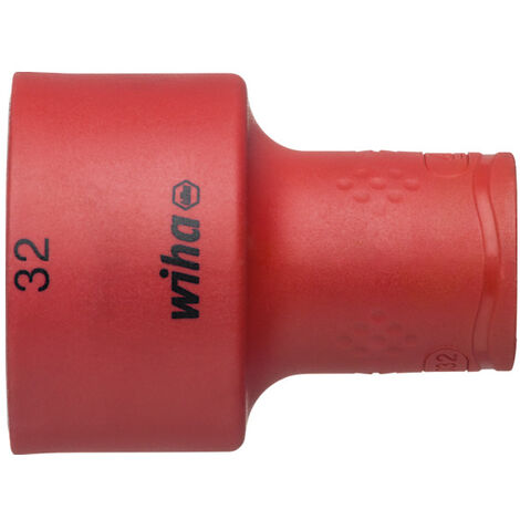 Wiha Inserto de llave de vaso aislado de hexágono exterior de 1/2" 32.0 mm (43087)