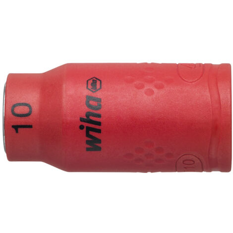 Wiha Inserto de llave de vaso aislado de hexágono exterior de 3/8" 10.0 mm (43066)