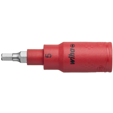 Wiha Inserto de llave de vaso aislado de hexágono exterior de 3/8" (43106)