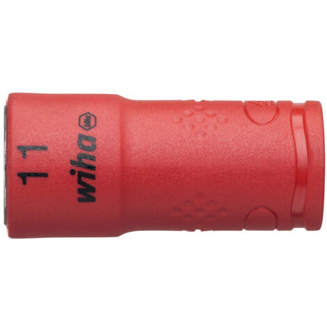 Wiha Inserto per chiave a tubo, isolato Esagono esterno 1/4" 11.0 mm (43096)