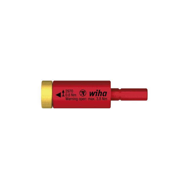 Wiha - Adaptateur dynamométrique easyTorque electric pour embouts slimBits et étui slimVario® sous blister 0.8 Nm (41341)