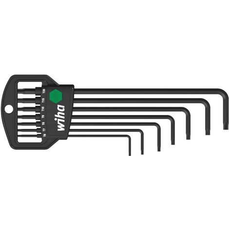Wiha Jeu de clés mâles en étui Classic TORX® MagicSpring® 7 pcs, oxydé noir (33753)