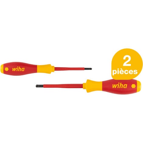 Wiha Jeu de tournevis SoftFinish® electric PlusMinus/Pozidriv, 2 pcs (32282)
