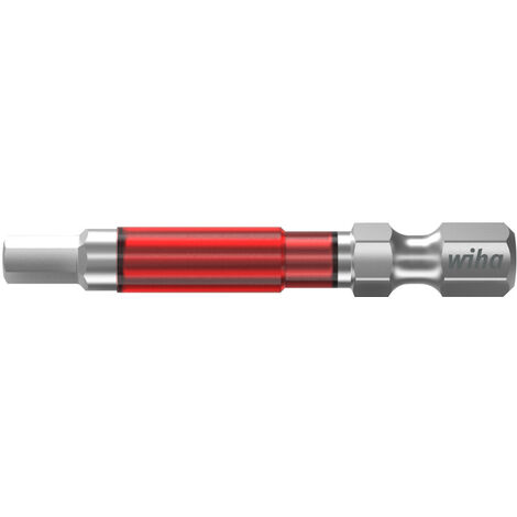 Wiha Jeu d'embouts TY de 49 mm Six pans (taille 5) 5 pcs 1/4" E6,3 dans un coffret (42126)