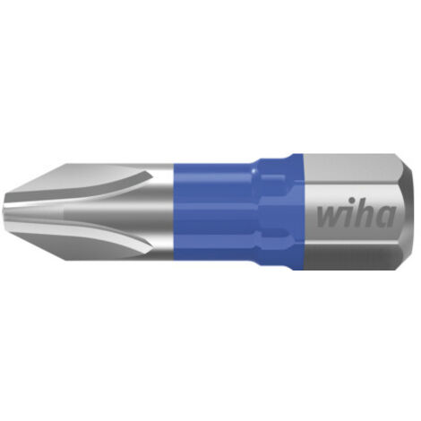 Wiha Juego de bits, bit T de 25 mm Phillips (PH2), de 5 unid., de 1/4" C6,3 en caja (41599)