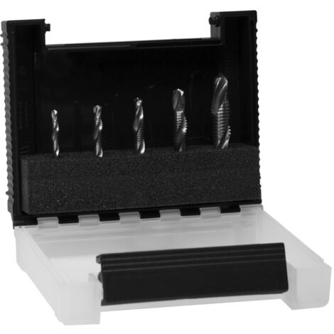 Wiha Kombigewindebohrer-Bit Set 5-tlg. 1/4" in box (28026)