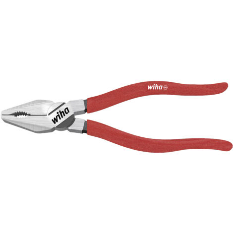 Wiha Kombizange Classic mit DynamicJoint® und OptiGrip mit extra langer Schneide 180 mm, 7" (26706)