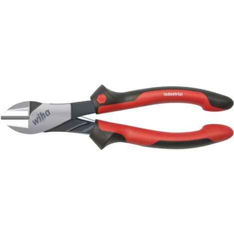 Wiha Kraftseitenschneider Industrial mit DynamicJoint® mit ein- und ausschaltbarer Öffnungsfeder 180 mm, 7" (41272)